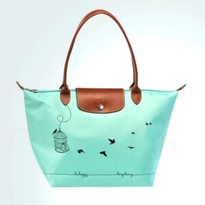 Longchamp Limited Edition Large Cage Lagoon Tote